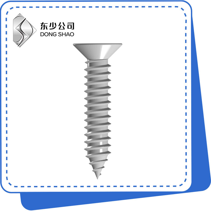 Skru Mengetuk Sendiri Kepala Countersunk Recessed Cross